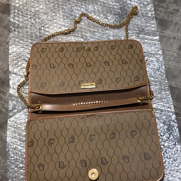 Christian Dior Flap Shoulder Bag/Clutch Bag authentic - VINTAGE - Picture 7 of 16